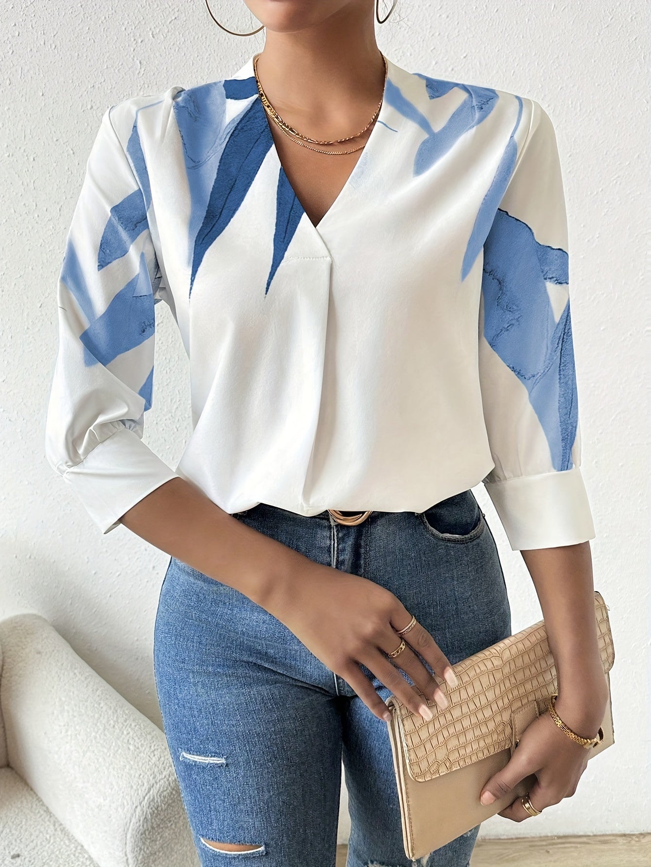 Blusa Geométrica Vibes - Elegância em Cada Detalhe