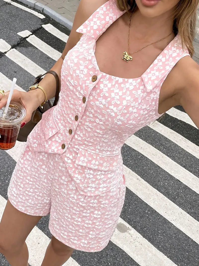 Conjunto Celeste Brisa - Top e Shorts