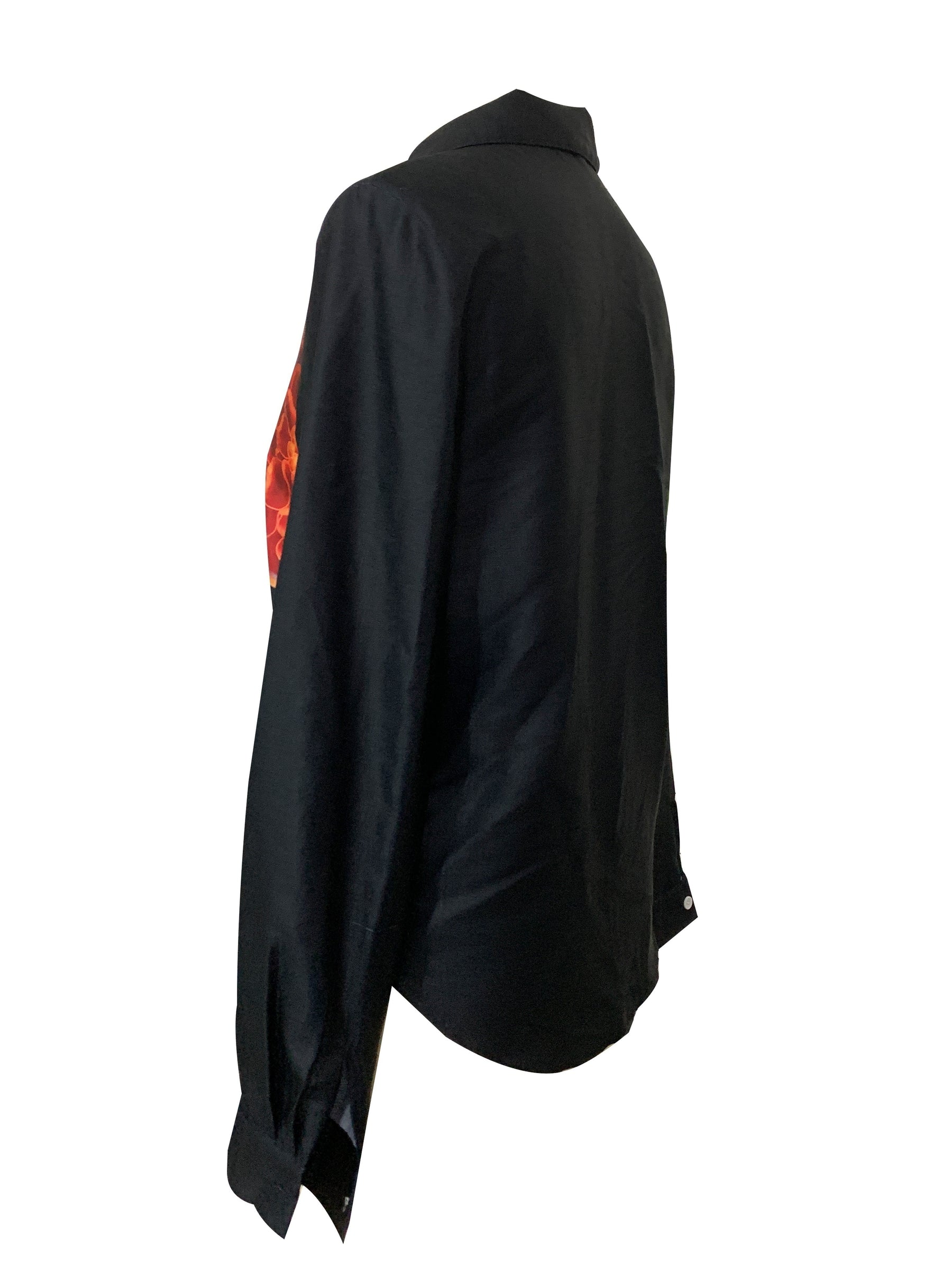 Camisa LunaBloom Casual com Estampa Retrato