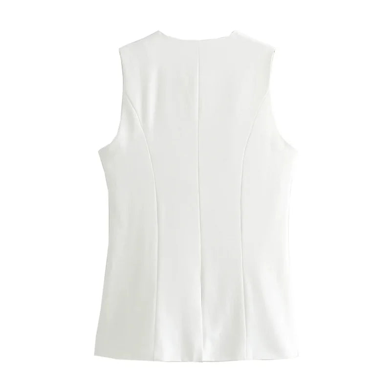 🖤 Luna Street Vest – Colete Feminino Elegante & Versátil ✨