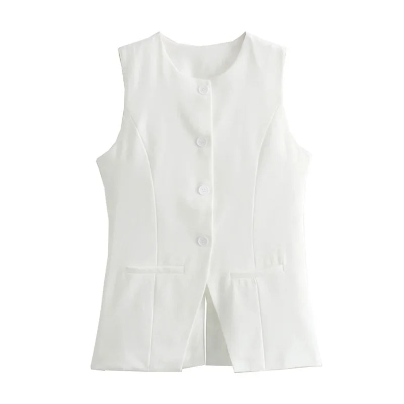 🖤 Luna Street Vest – Colete Feminino Elegante & Versátil ✨