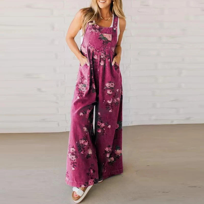 Macacão Estampado Summer Vibes – Cintura Alta & Perna Longa