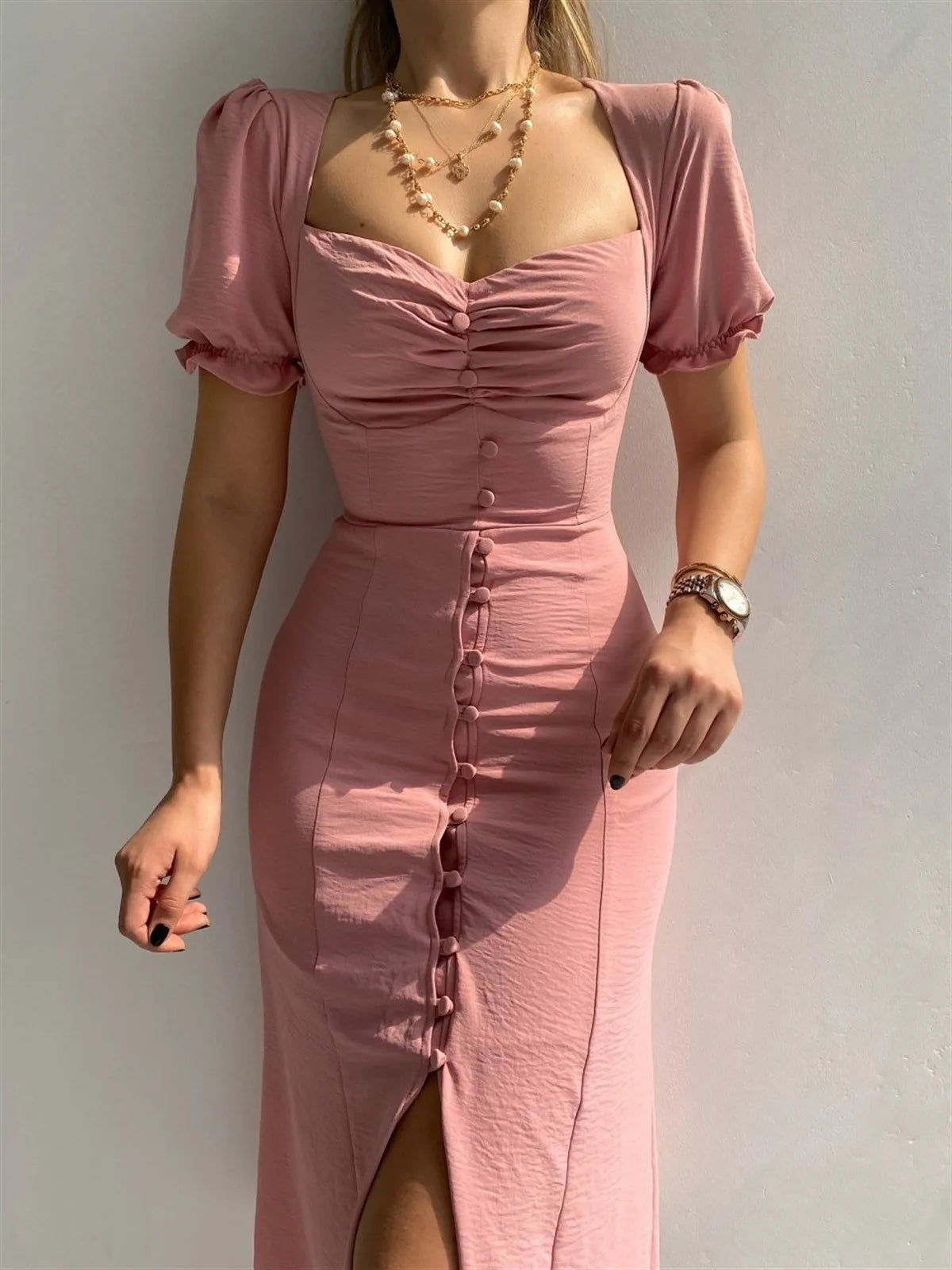 Vestido Puff Elegance – Casual & Feminino