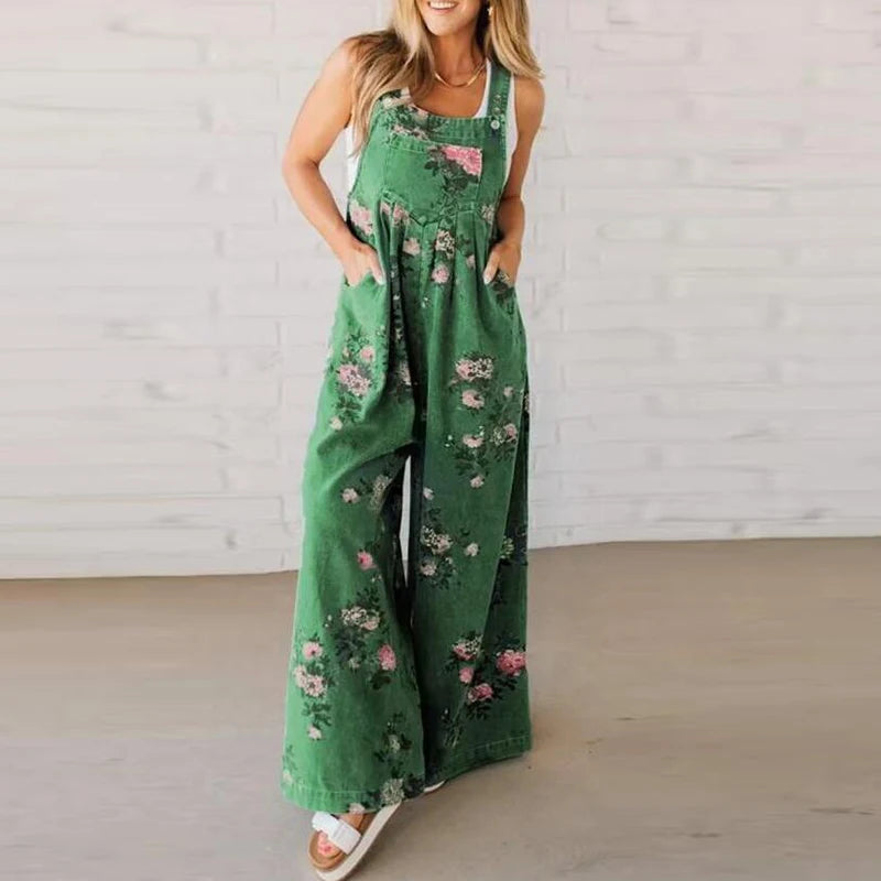 Macacão Estampado Summer Vibes – Cintura Alta & Perna Longa