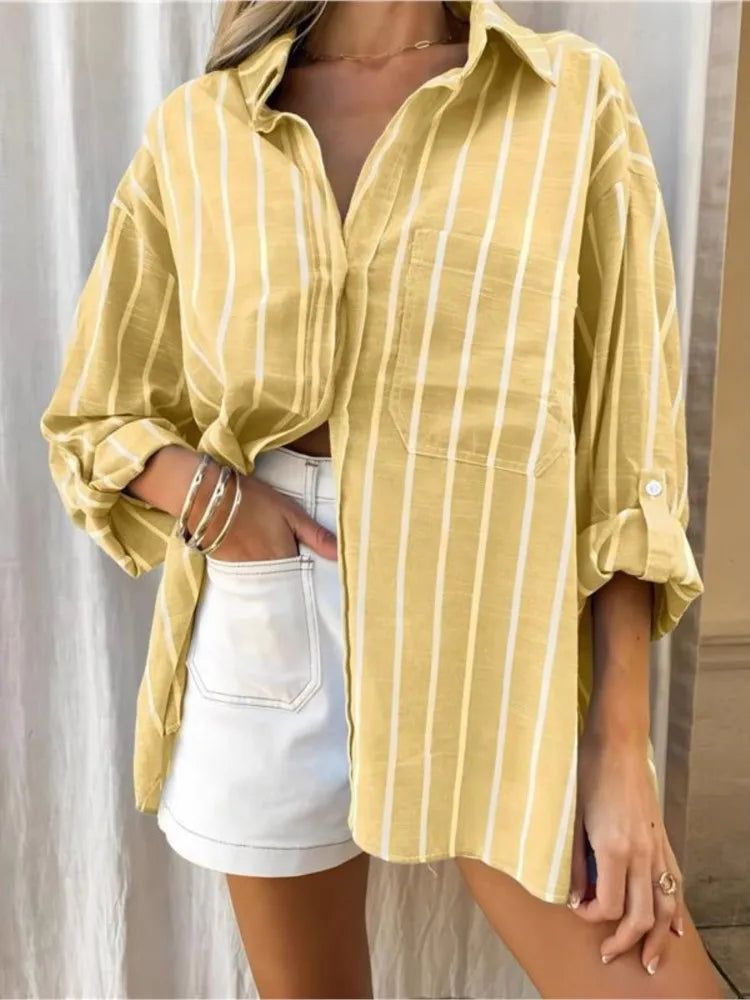 Camisa Listrada Elegance – Casual & Conforto