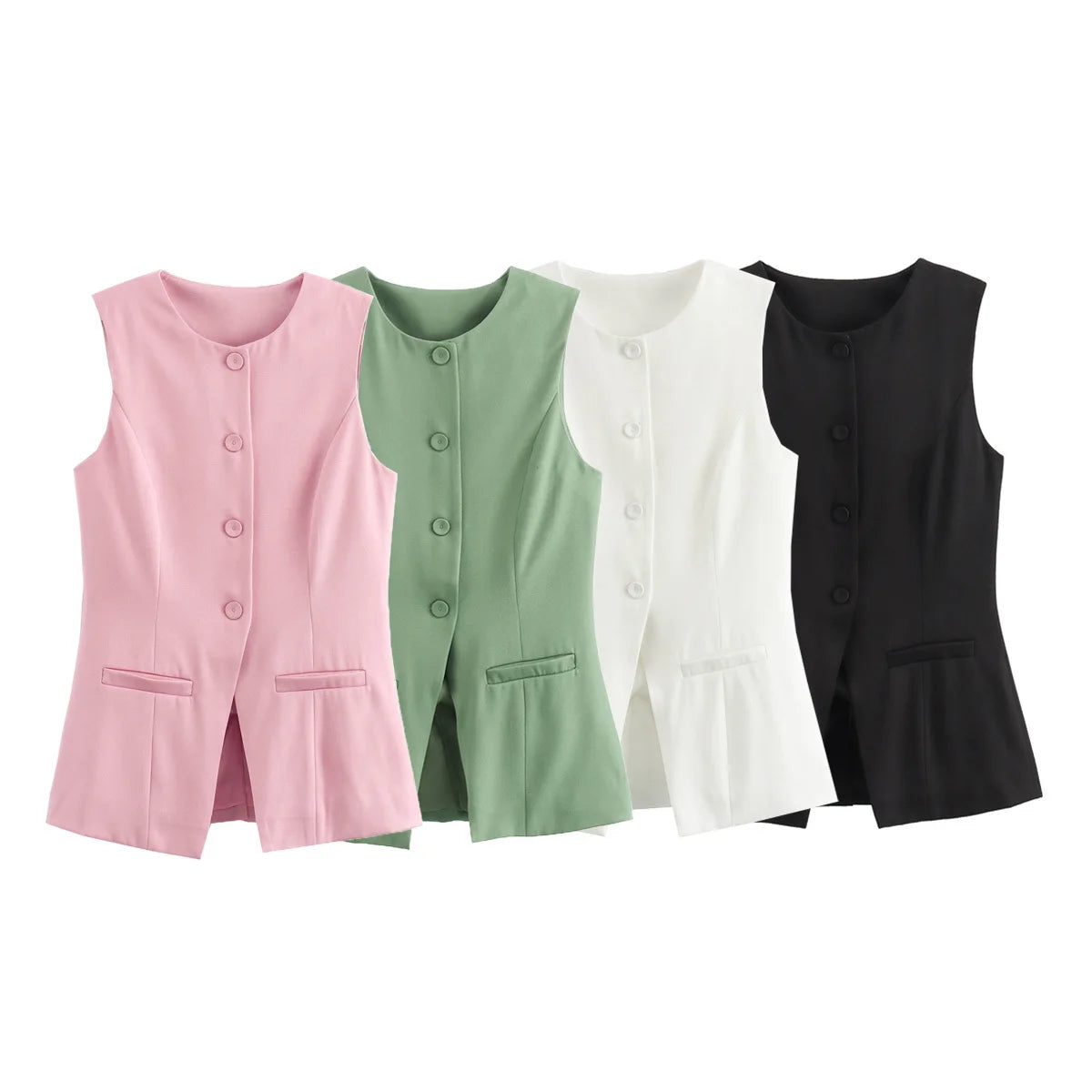 🖤 Luna Street Vest – Colete Feminino Elegante & Versátil ✨