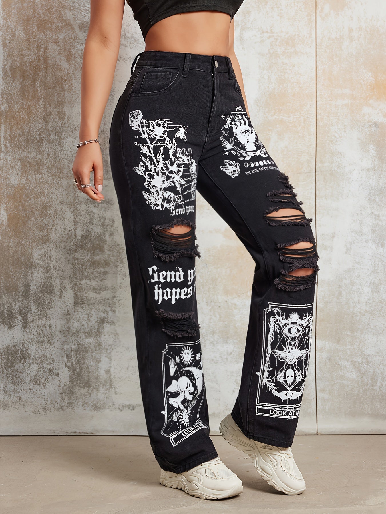 Calça Jeans Riptoon™ Arte Cartoon