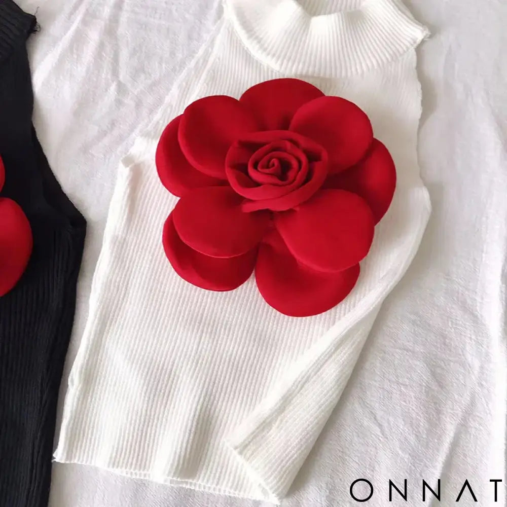 2024 New Summer Knitted T Shirt for Women Big Flowers Vintage Sexy Ropa De Mujer y2k Fashion Short Tank Tops camisetas