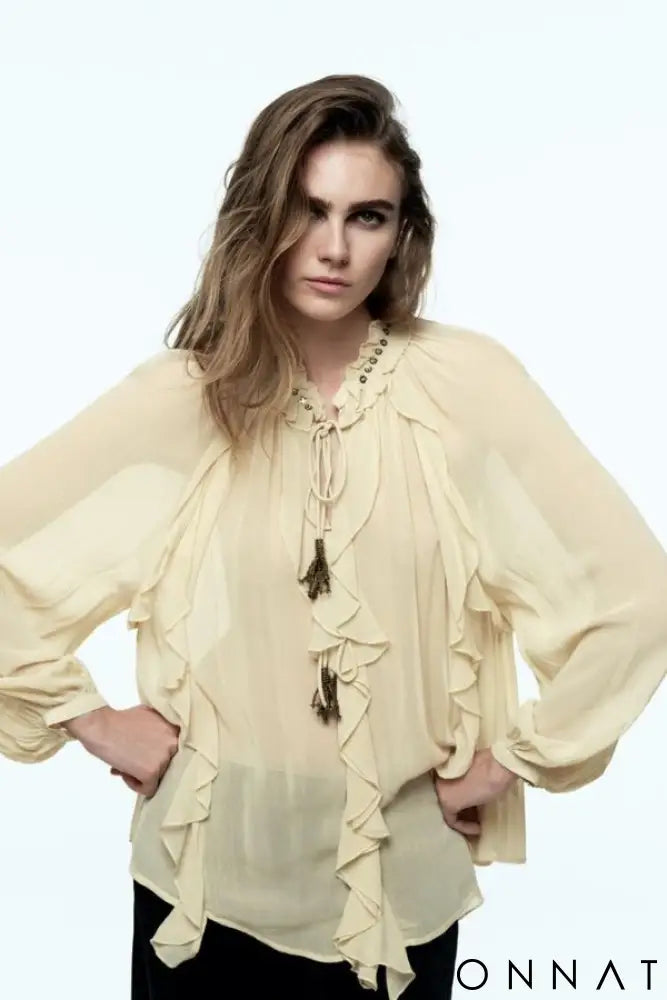 Blusa Boho Charme do Deserto Tops
