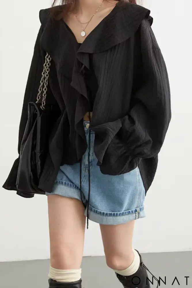 Bata Boho Chic Preto / P Tops