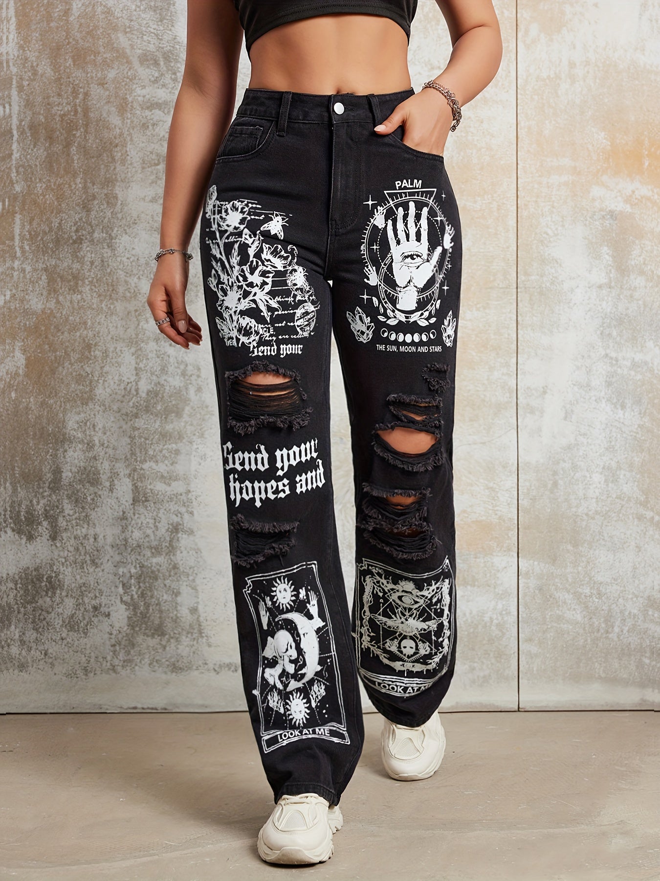 Calça Jeans Riptoon™ Arte Cartoon