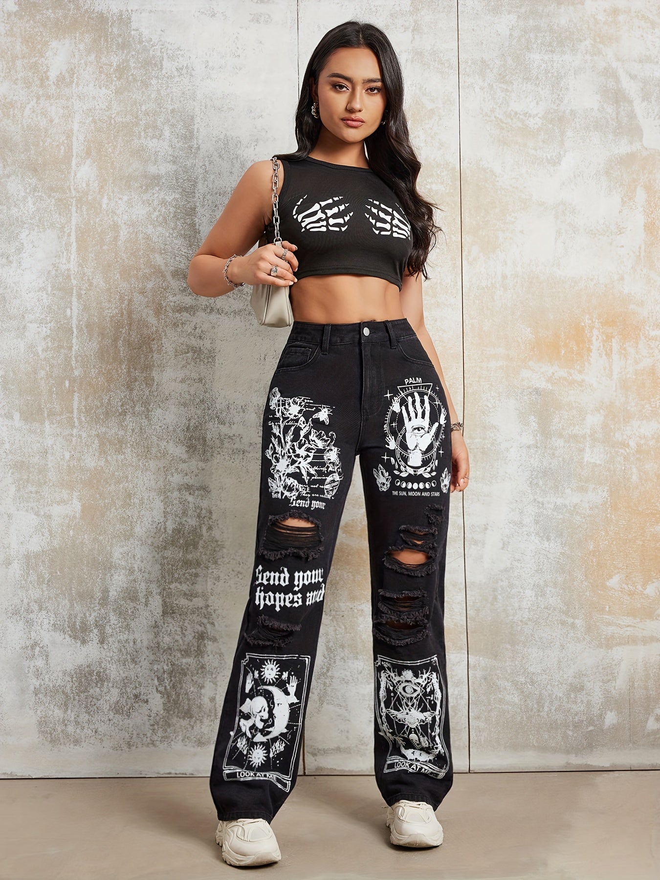 Calça Jeans Riptoon™ Arte Cartoon