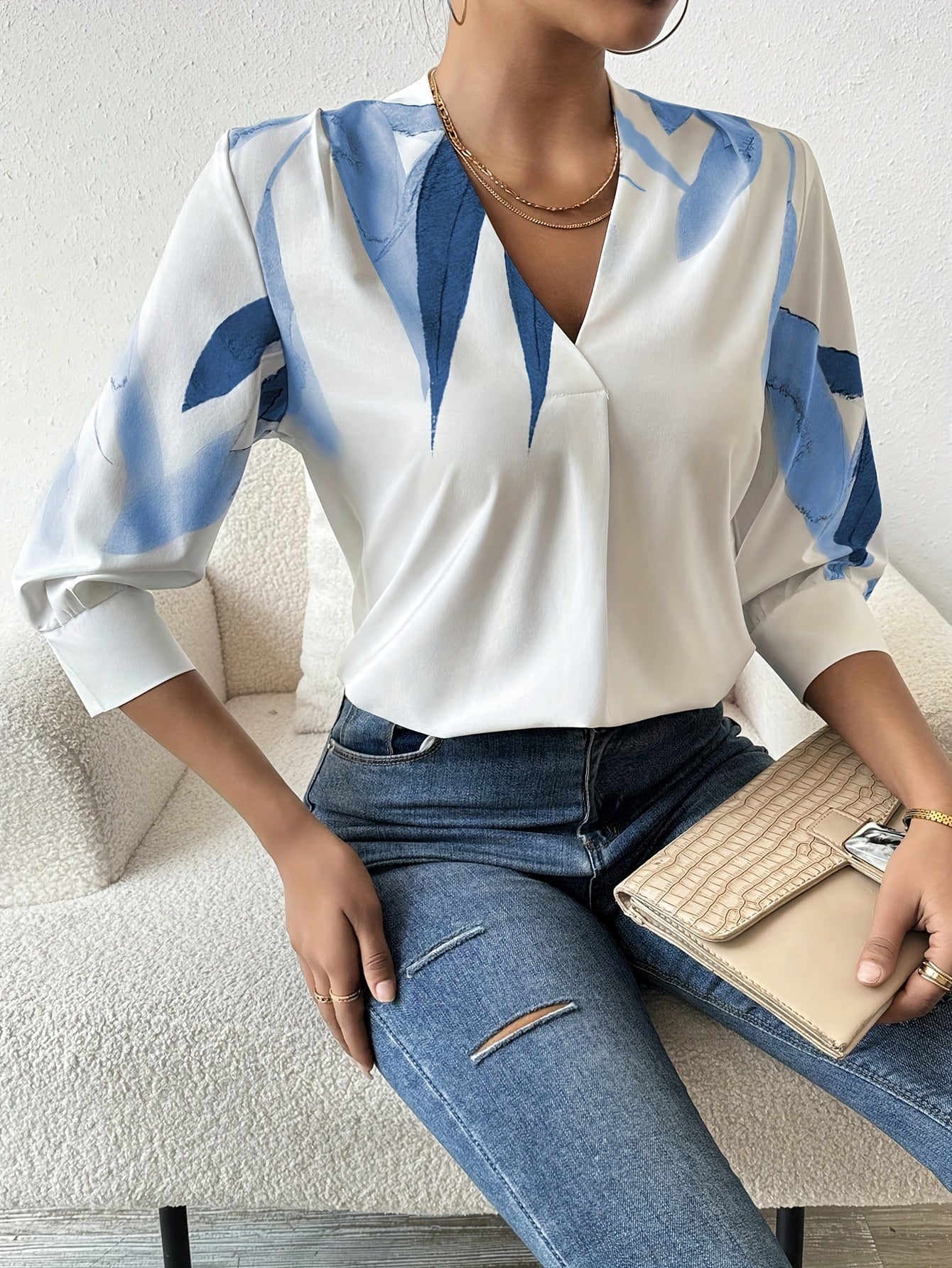 Blusa Geométrica Vibes - Elegância em Cada Detalhe