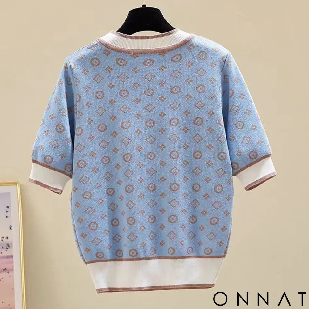 New 2024 Summer Women Short Sleeve Fashion Knit Glitter Stones Tshirt Femme Vintage Luxury Designer Slim Leisure
