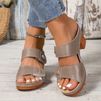 Sandália Plataforma Elegance – Conforto e Estilo com Salto Bloco