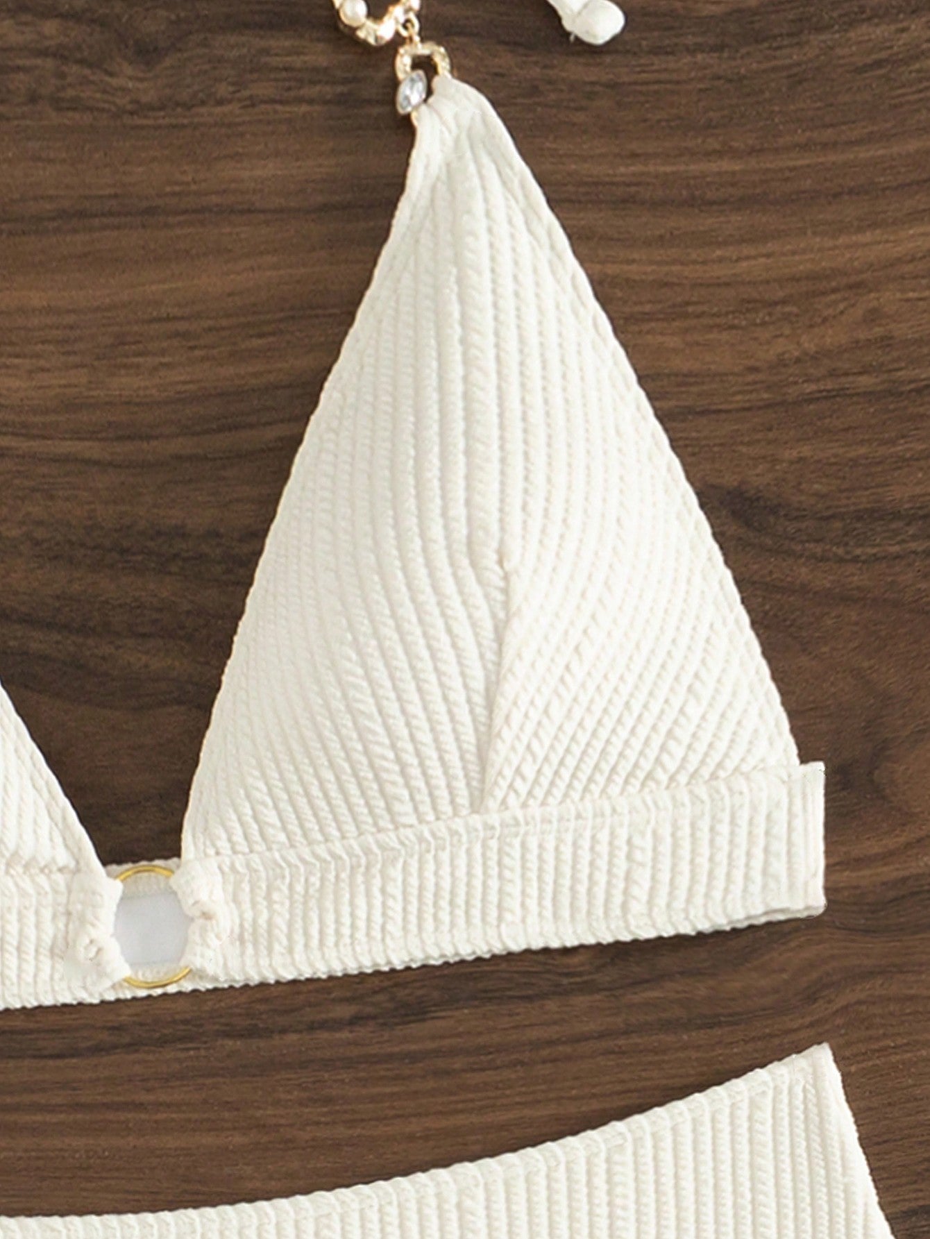 Biquíni de Crochê Magali com Anel e Amarração - Estilo e Conforto