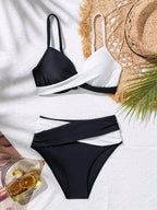 Biquíni Brasileiro Cruzado Valentina Azul - Conforto e Estilo