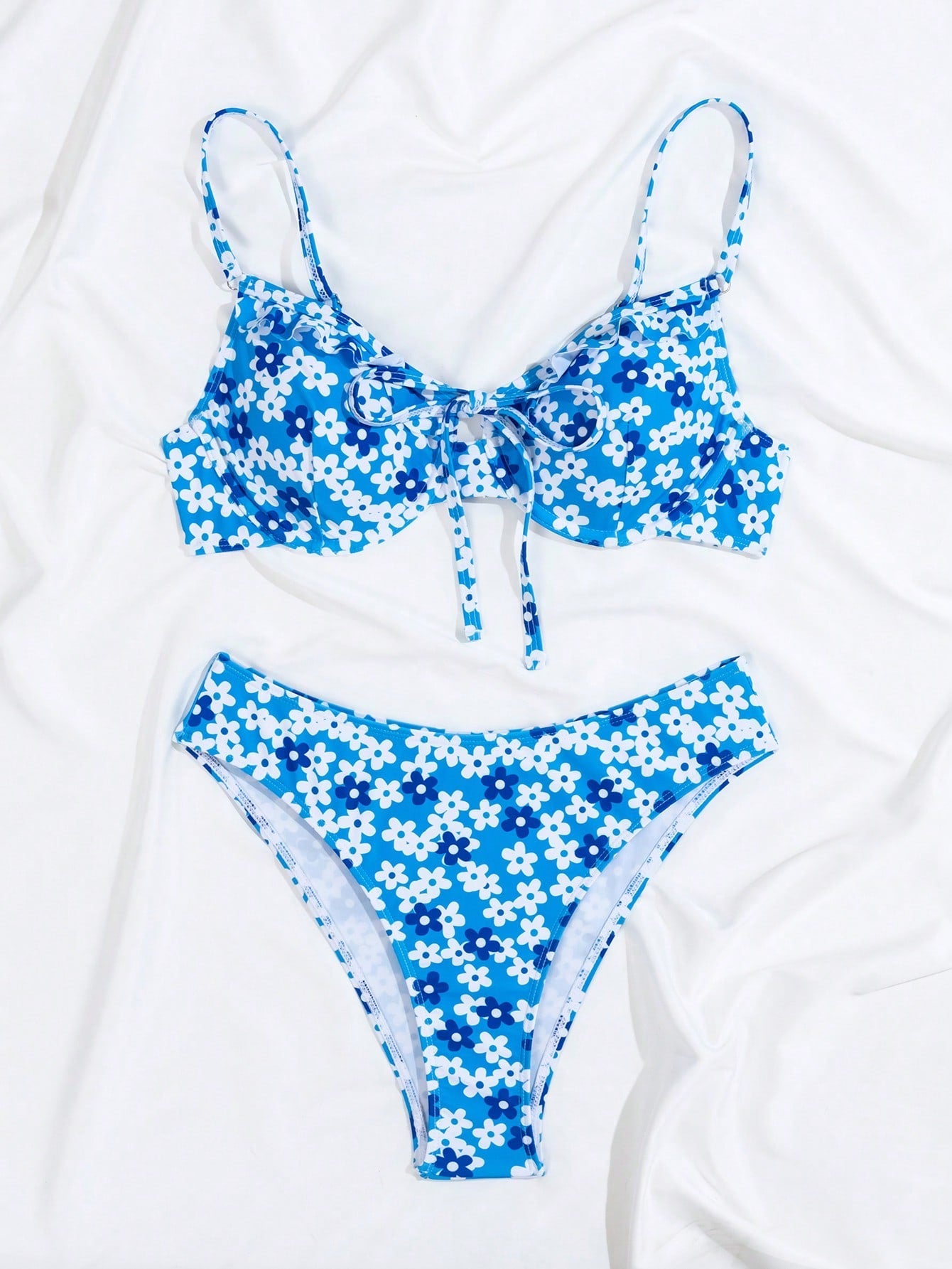 Biquíni Estampado Marília com Amarração Frontal