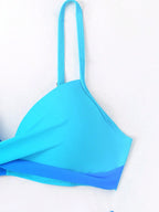 Biquíni Brasileiro Cruzado Valentina Azul - Conforto e Estilo