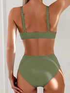 Biquíni Cintura Alta Marcela com Detalhes Elegantes