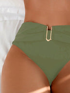 Biquíni Cintura Alta Marcela com Detalhes Elegantes