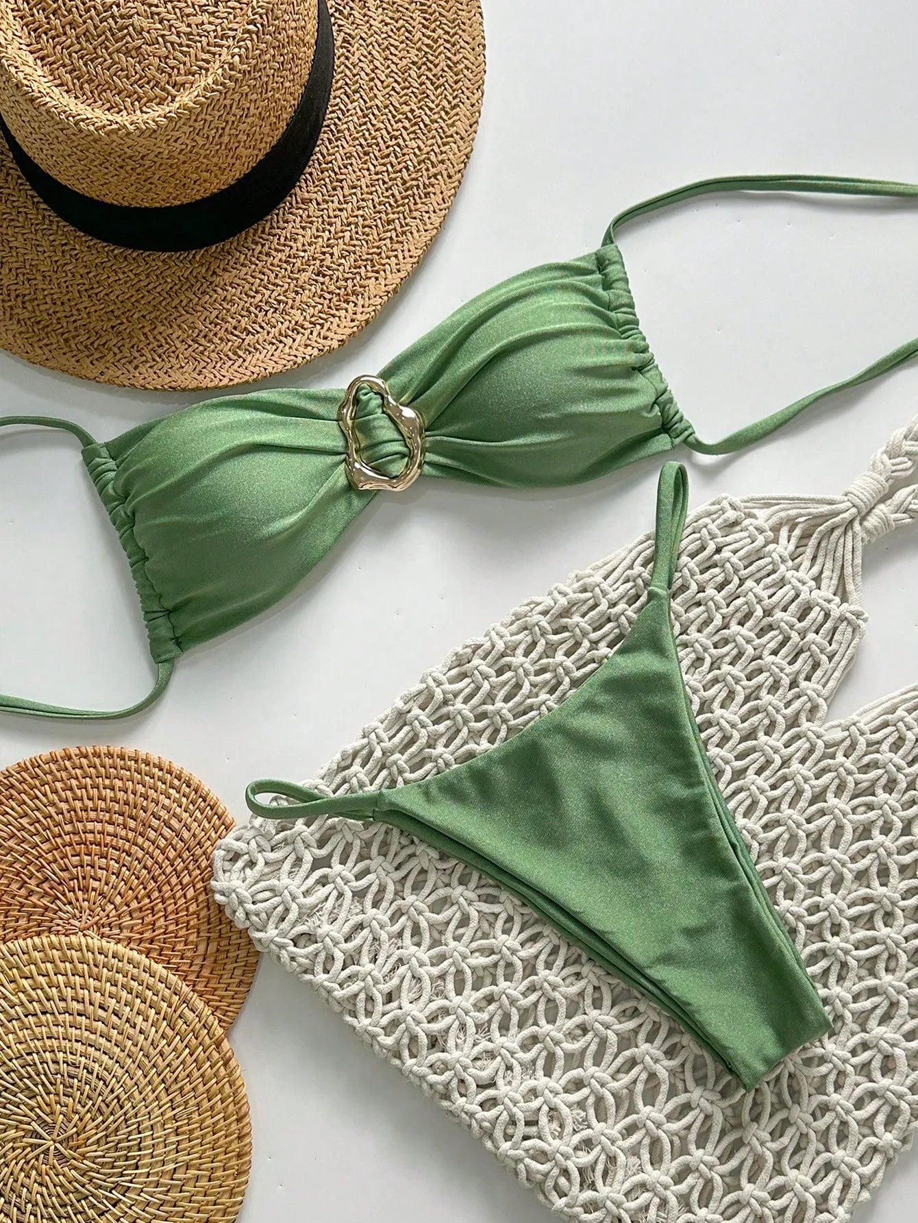 Biquíni Brasileiro Luxo Caroline Com Quimono e Bojo Removível