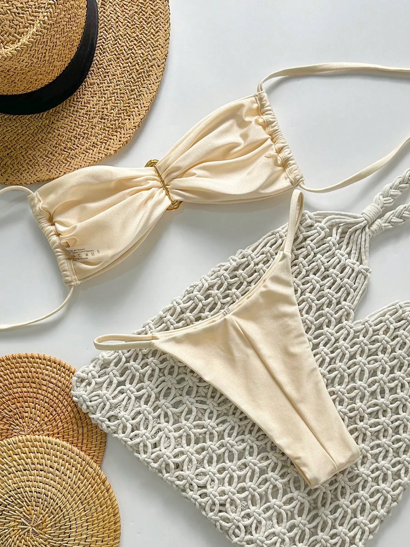 Biquíni Brasileiro Luxo Caroline Com Quimono e Bojo Removível