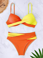 Biquíni Brasileiro Cruzado Valentina Azul - Conforto e Estilo