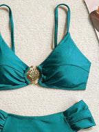 Biquíni Brasileiro Luxo Sarah Conjunto Sutiã e Calcinha Preto