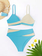 Biquíni Brasileiro Cruzado Valentina Azul - Conforto e Estilo