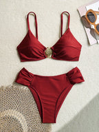 Biquíni Brasileiro Luxo Sarah Conjunto Sutiã e Calcinha Preto