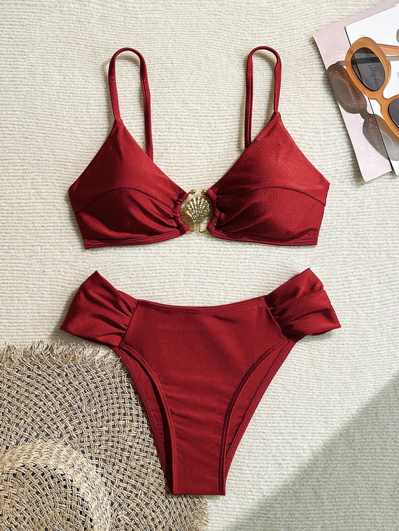 Biquíni Brasileiro Luxo Sarah Conjunto Sutiã e Calcinha Preto