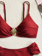 Biquíni Brasileiro Luxo Sarah Conjunto Sutiã e Calcinha Preto