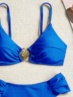 Biquíni Brasileiro Luxo Sarah Conjunto Sutiã e Calcinha Preto