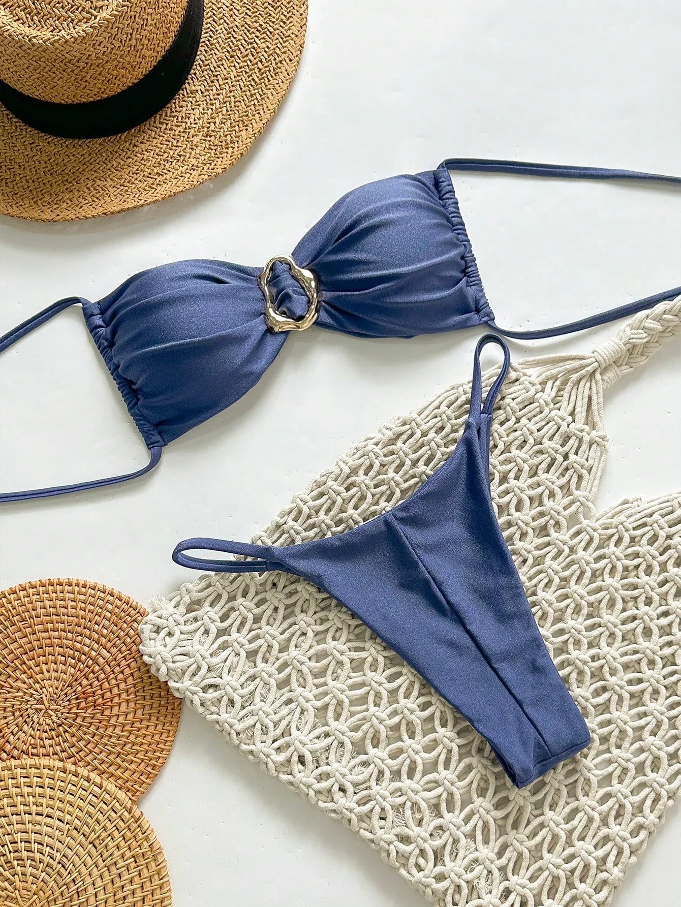 Biquíni Brasileiro Luxo Caroline Com Quimono e Bojo Removível