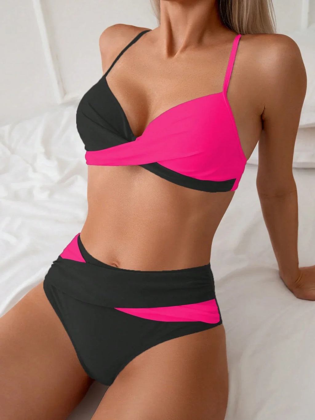 Biquíni Brasileiro Cruzado Valentina Azul - Conforto e Estilo