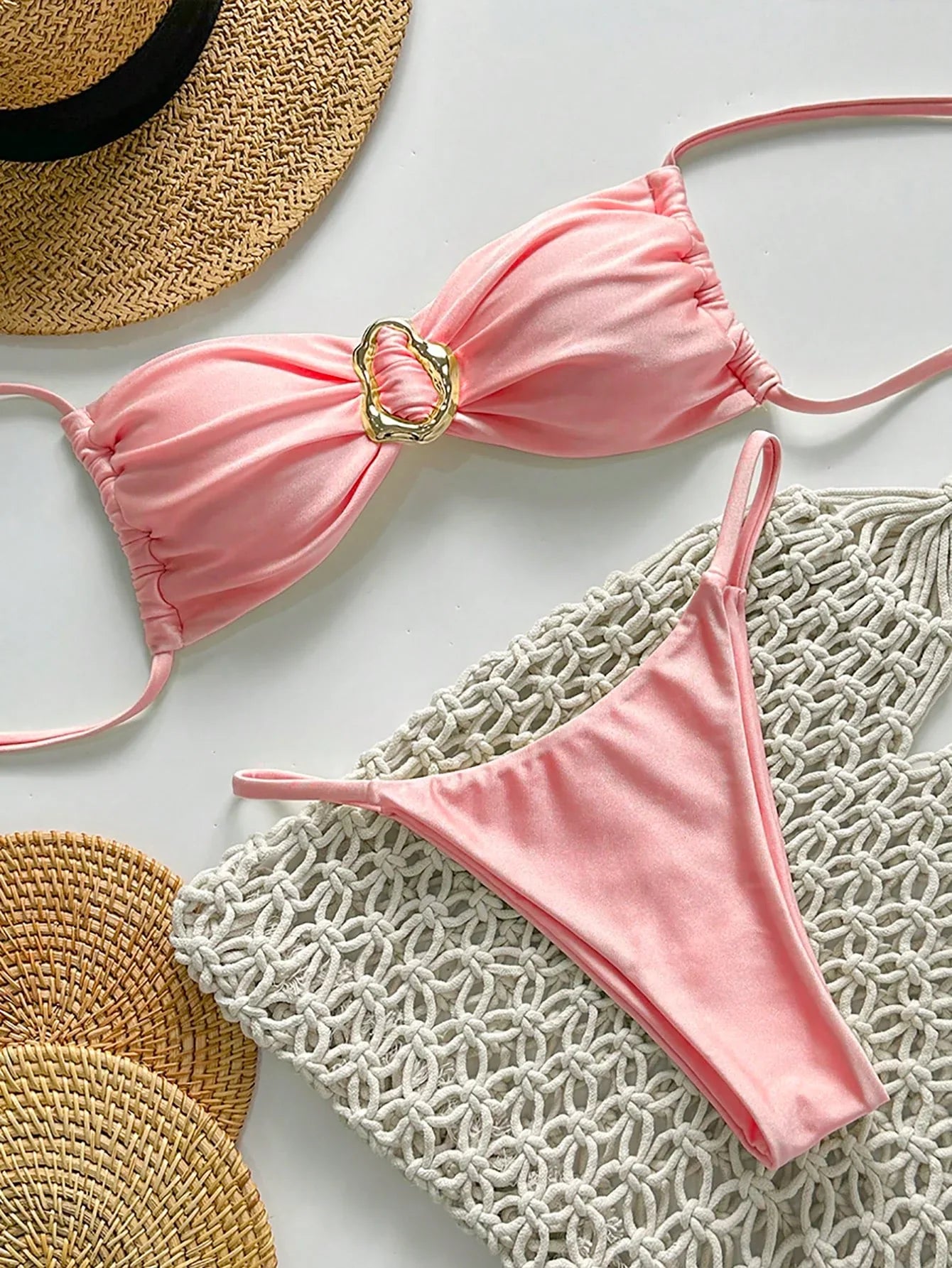 Biquíni Brasileiro Luxo Caroline Com Quimono e Bojo Removível