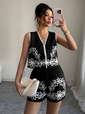 Conjunto Color Block Amara – Elegância Atempora