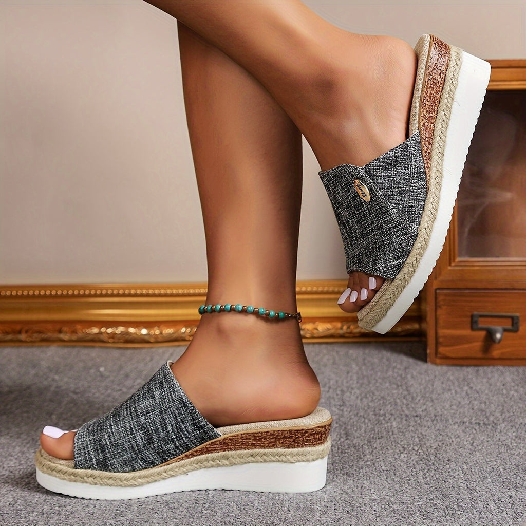 Sandálias Plataforma Confortáveis e Estilosas Luna - Design Moderno e Versátil