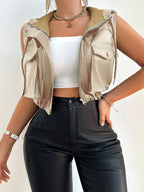 Colete NatCore – Urban com Zíper Frontal e Estilo Sofisticado