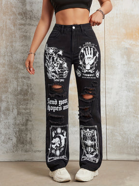 Calça Jeans Riptoon™ Arte Cartoon