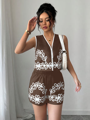 Conjunto Color Block Amara – Elegância Atempora