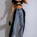 Calça Feminina Alfaiataria Onnat em Patchwork Moderno com Conforto e Estilo