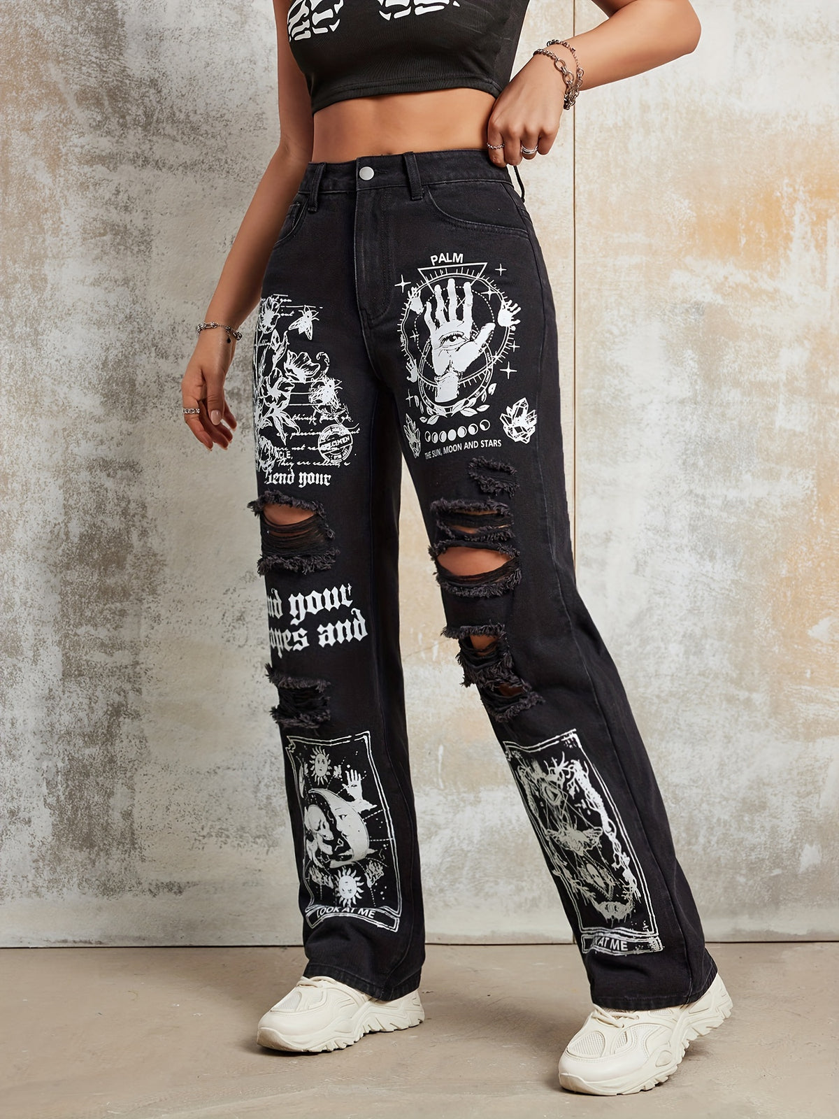 Calça Jeans Riptoon™ Arte Cartoon