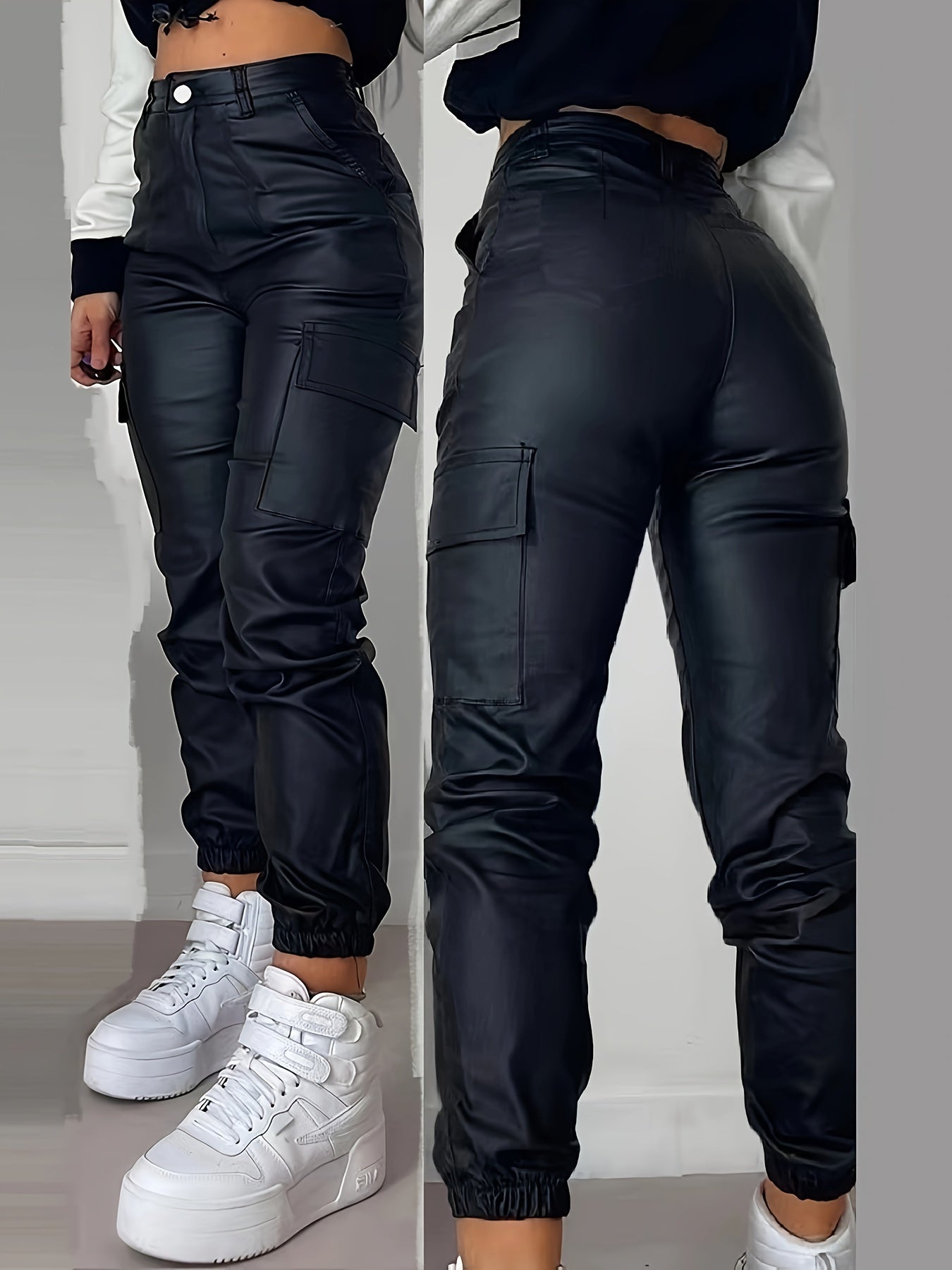 Calça Feminina Cargo Alta StruxFit - Conforto e Estilo Urbano