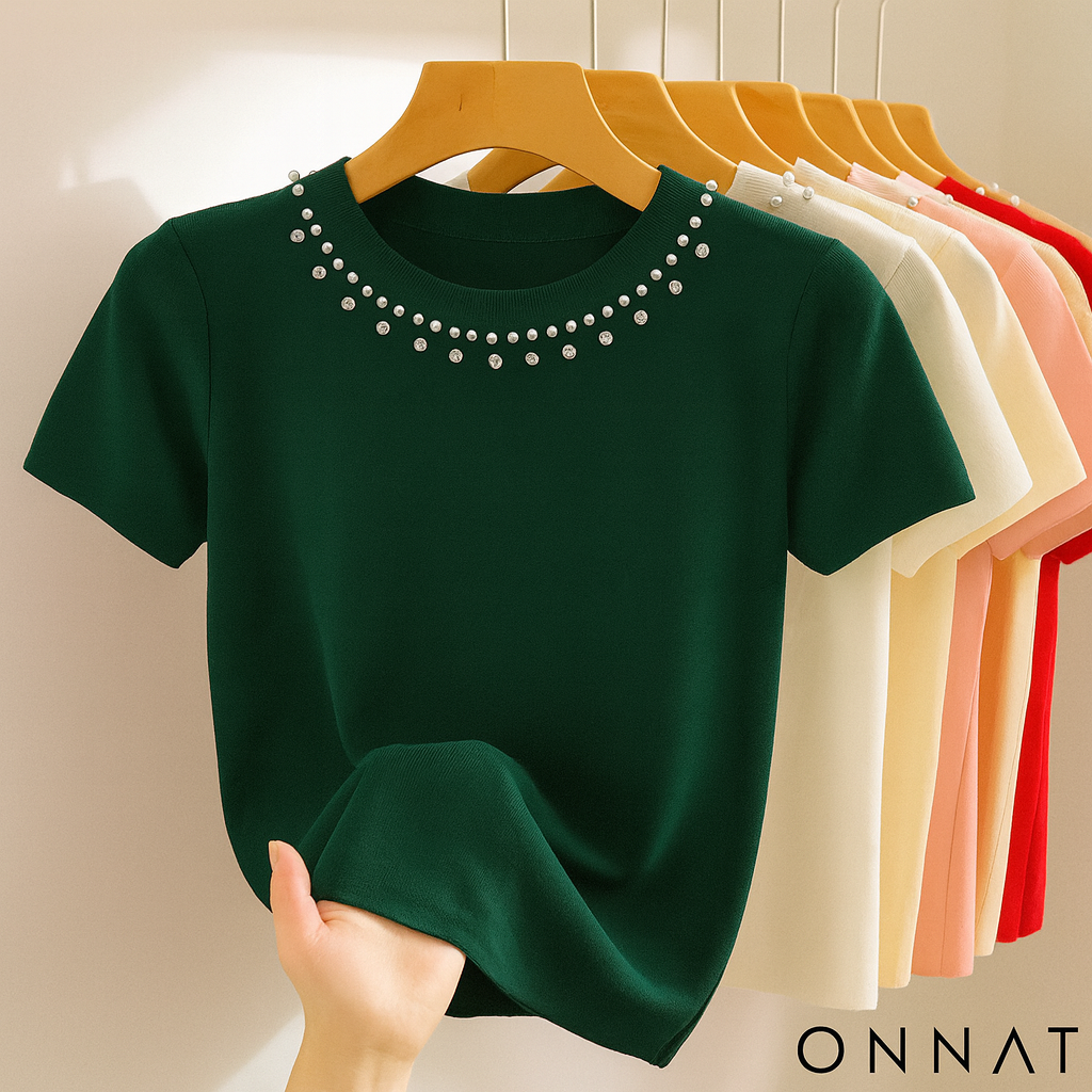 Blusa Elô Casual com Miçangas e Gola Redonda - Estilo e Conforto