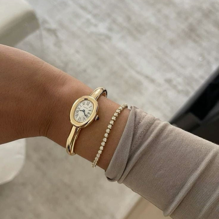 Relógio Classy Feminino Banhado em Ouro 18K