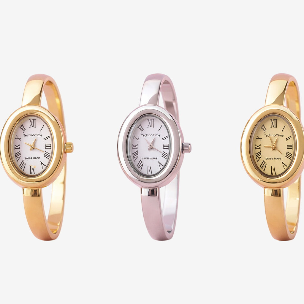 Relógio Classy Feminino Banhado em Ouro 18K