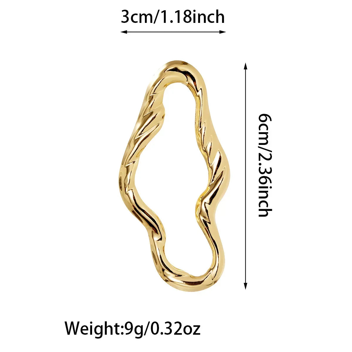 Brincos de Pino Espirais Geométricos Esculturais