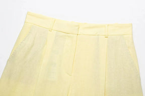 Conjunto Casual Feminino Trafza – Blusa & Shorts Saia